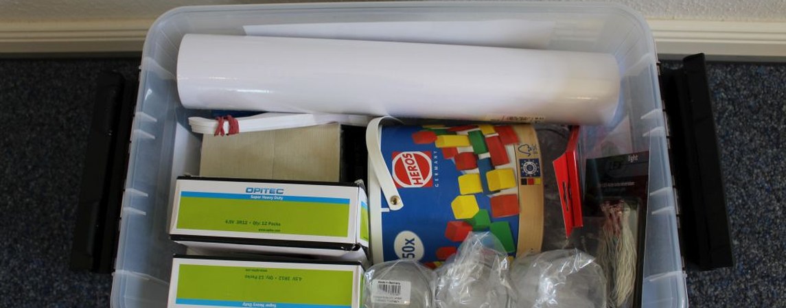 Inhalt der Experimentierkiste Optik