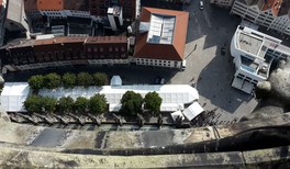 Veranstaltungszelt von oben