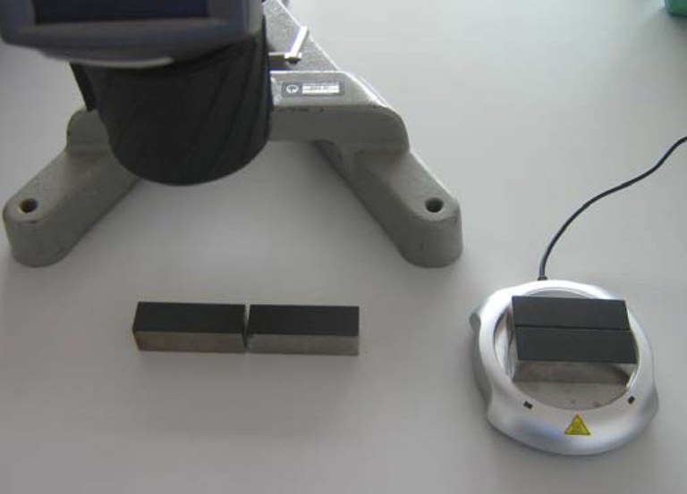 Abbildung 2: Zweiter Versuchsteil zur Bestimmung der instationären Wärmeleitung.