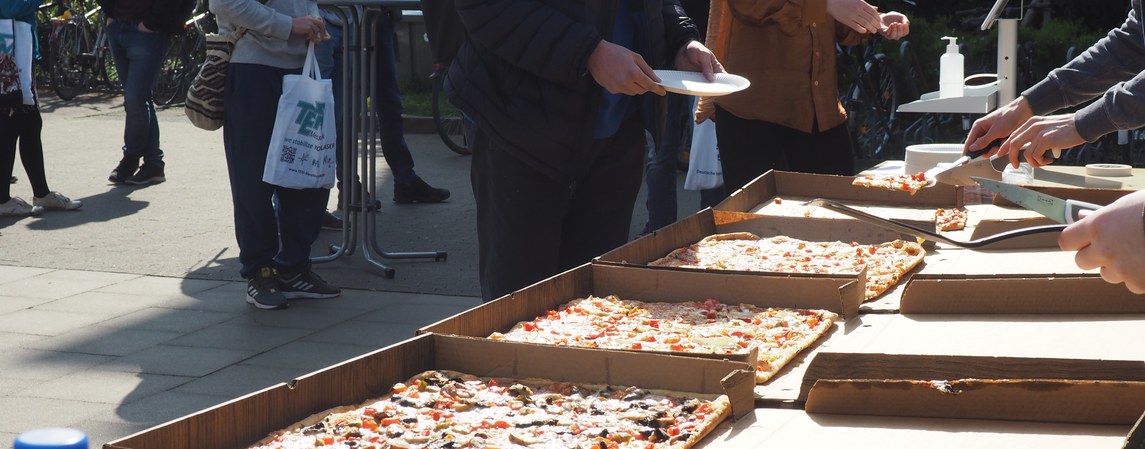 Pizza in der Mittagspause