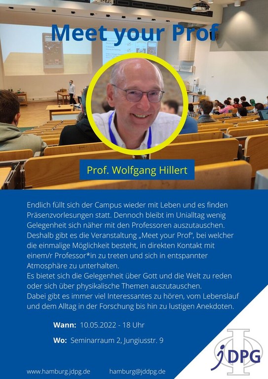 Meet your Prof mit Prof. Wolfgang Hillert Meet your Prof 2022_05.jpeg