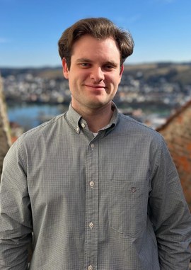 Portrait of Joël Clohs, Chair of the jDPG Regional Group Saarbrücken