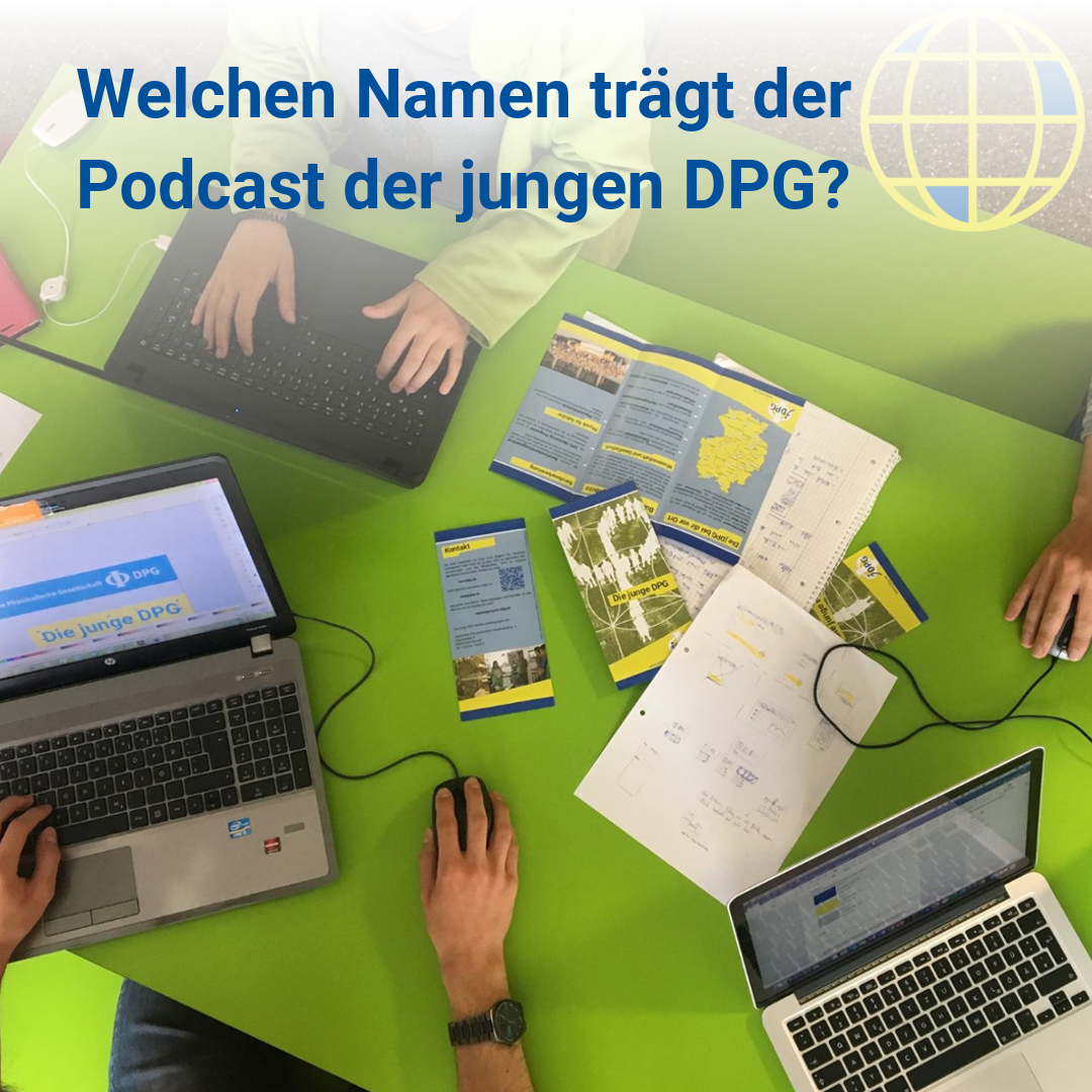 Hinter dem berufsorientierenden Podcast „Meet your Future“ steht ein engagiertes Team mit professioneller Infrastruktur. Der jDPG-Podcast ist auf allen üblichen Plattformen zu finden. © DPG / Budweg 2017