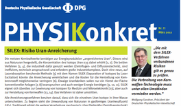 SILEX: Risiko Uran-Anreicherung