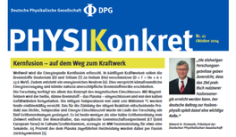 Kernfusion – auf dem Weg zum Kraftwerk