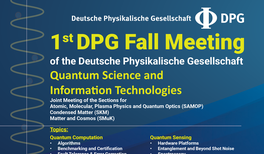 Anmeldung zur 1. DPG-Herbsttagung 2019 geöffnet!